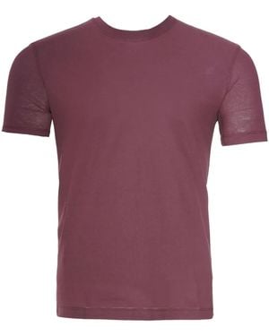 Kiton Kiss T-Shirt mit rundem Ausschnitt - Lila