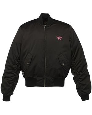 MCM X Snipes Satin Bomber Jacket - Black