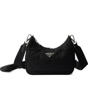 Prada リナイロン パデッド ショルダーバッグ - ブラック
