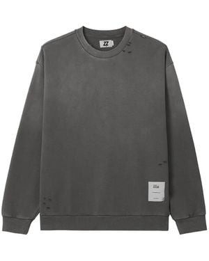 Izzue Sudadera Con Parche Y Logo - Gris