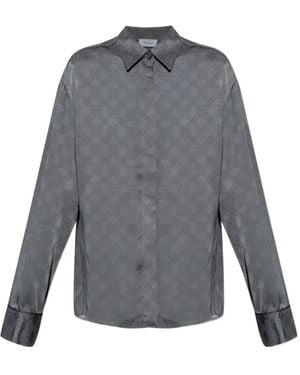 Off-White c/o Virgil Abloh Monogram-Jacquard Shirt - Grey