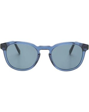 Benetton Cento Round-Frame Sunglasses - Blue