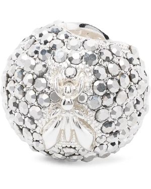 Patrizia Pepe Pendiente Earcuff Con Aplique De Cristal - Blanco