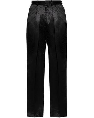 Tom Ford Polka Dot-Pattern Trousers - Black