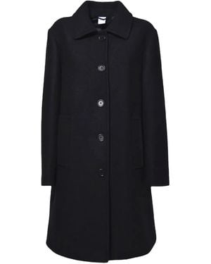 Aspesi Button-down Wool Coat - ブラック