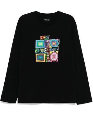 agnès b. X Mel Bernstine Mark T-Shirt - Black