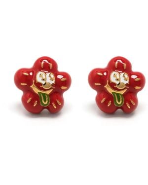 KENZO Pendientes Boke Boy - Rojo