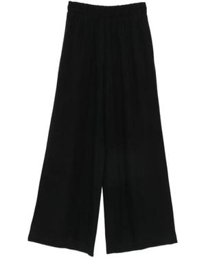 MOUTAKI Pantalones Palazzo Con Cinturilla Elástica - Negro