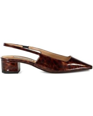 Aquazzura Pumps Ginza Con Cinturino Posteriore 35Mm - Marrone