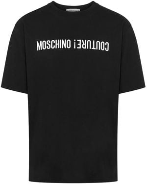 Moschino T-Shirt With Print - Black