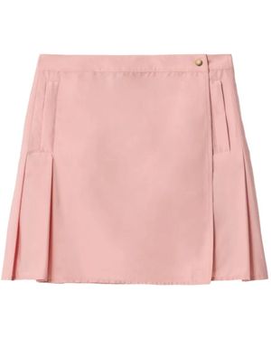Burberry Wrap Mini Skirt - Pink