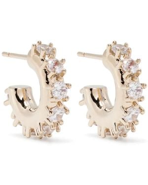 Justine Clenquet Nina Small Earrings - White