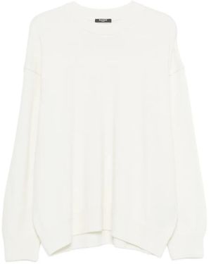 Balmain Crew-Neck Sweater - White