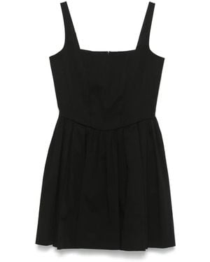 Maje Pleated Mini Dress - Black