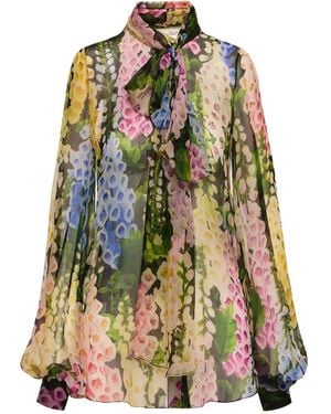 Oscar de la Renta Foxglove Blouse - Black