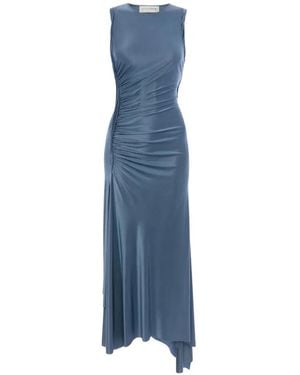 Victoria Beckham Twisted Stone Kleid - Blau