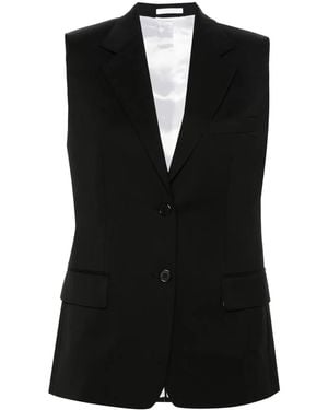 Helmut Lang Virgin-Wool Tailored Gilet - Black