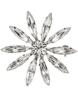 Jennifer Behr Crystal Vita Brooch - White