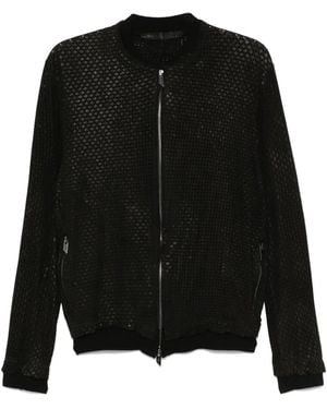 Salvatore Santoro Perforated Jacket - Black
