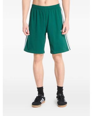 adidas Logo-Embroidered Shorts - Green