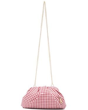 La Milanesa Small Petunia Gingham Cross Body Bag - Pink