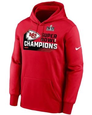 Nike Kansas City Chiefs Logo-Print Hoodie - Red
