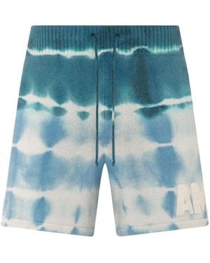 Amiri Tie-dye Pattern Shorts - Blue
