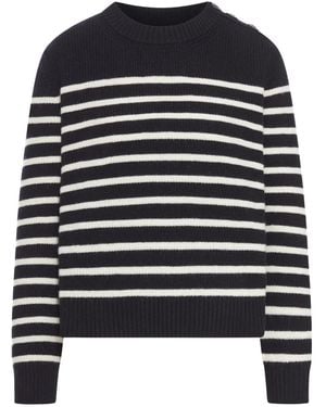 Roberto Collina Striped Sweater - ブルー