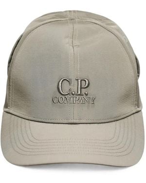 C.P. Company Chrome-R Goggle Baseball Cap - Gray