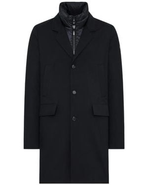 DUNO Spencer Detachable-Gilet Padded Coat - Black