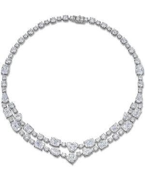 Anabela Chan Love Heart Diamond Choker Necklace - Metallic