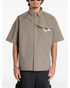 HELIOT EMIL Carabiner-Attachment Shirt - Grey