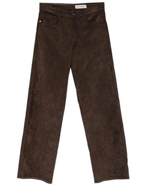 White Sand Corduroy Straight-Leg Pants - White