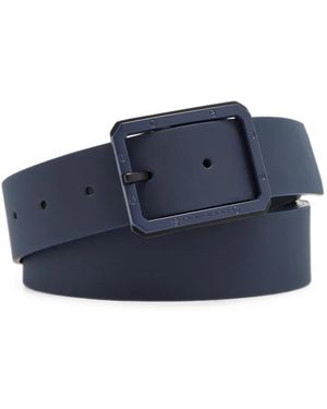 Piquadro Ceinture À Boucle Géométrique - Blue
