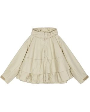 JNBY Oversized-Hooded Jacket - Natural