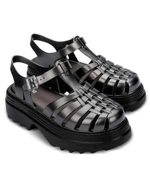 Melissa Platform Cage Sandals - Black