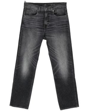 7 For All Mankind Faded-Effect Jeans - Grey