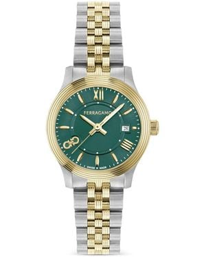 Ferragamo Reloj Duo Mini De 25 Mm - Azul