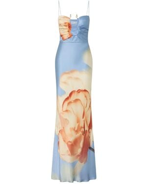 Rebecca Vallance Cutout Perez Maxi Dress - Blue