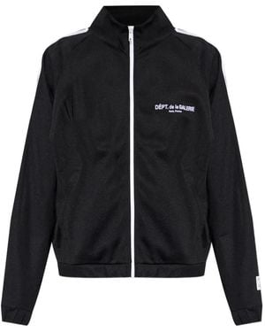GALLERY DEPT. Logo-Print Side-Stripe Jacket - Black