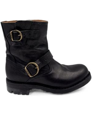 Fiorentini + Baker Jed Buckle-Fastening Leather Boots - Schwarz