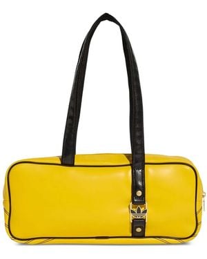 adidas Logo-Detail Shoulder Bag - Yellow