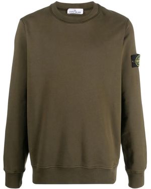 Stone Island コンパスパッチ スウェットシャツ - グリーン