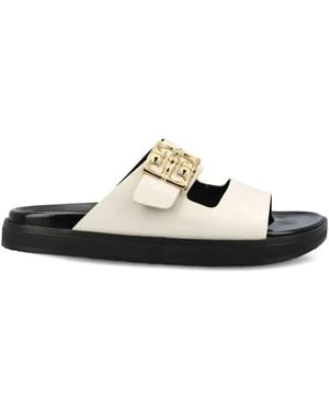 Givenchy Claquettes Liquid À Boucle 4G - Blanc