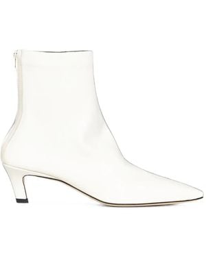 TOTEME Pointed-Toe Ankle Boots - White