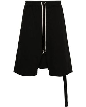Rick Owens Drawstring Pods Baggy-Shorts - Schwarz