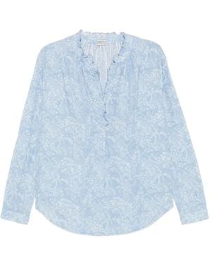Massimo Alba Floral-Print Blouse - Blue