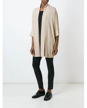 Ralph Lauren Fold Quarter Sleeve Draped Cardigan Coat - Natural