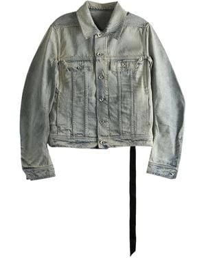 Rick Owens Cotton Denim Jacket - Gray