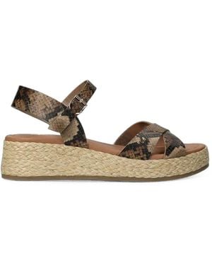 Mexx Espadrilles À Effet Peau De Serpent - Metallic